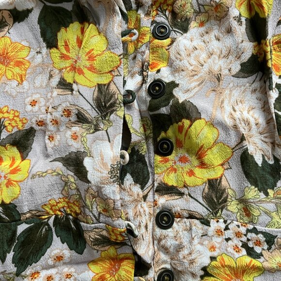 Kimchi Blue Romper - Yellow Floral - Picture 2 of 8